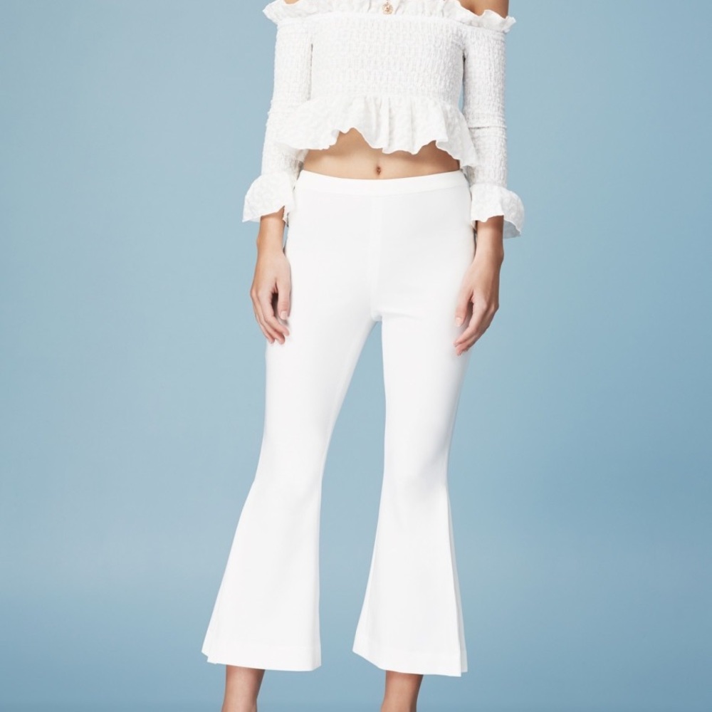 Finders keepers white flare pants